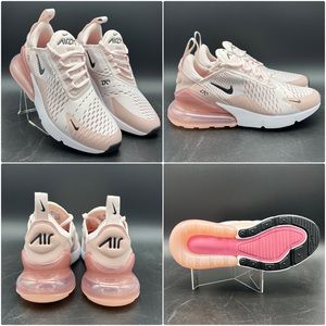 New Women's Nike Air Max 270 White Pink Oxford Desert Berry AH6789-604 Size 8